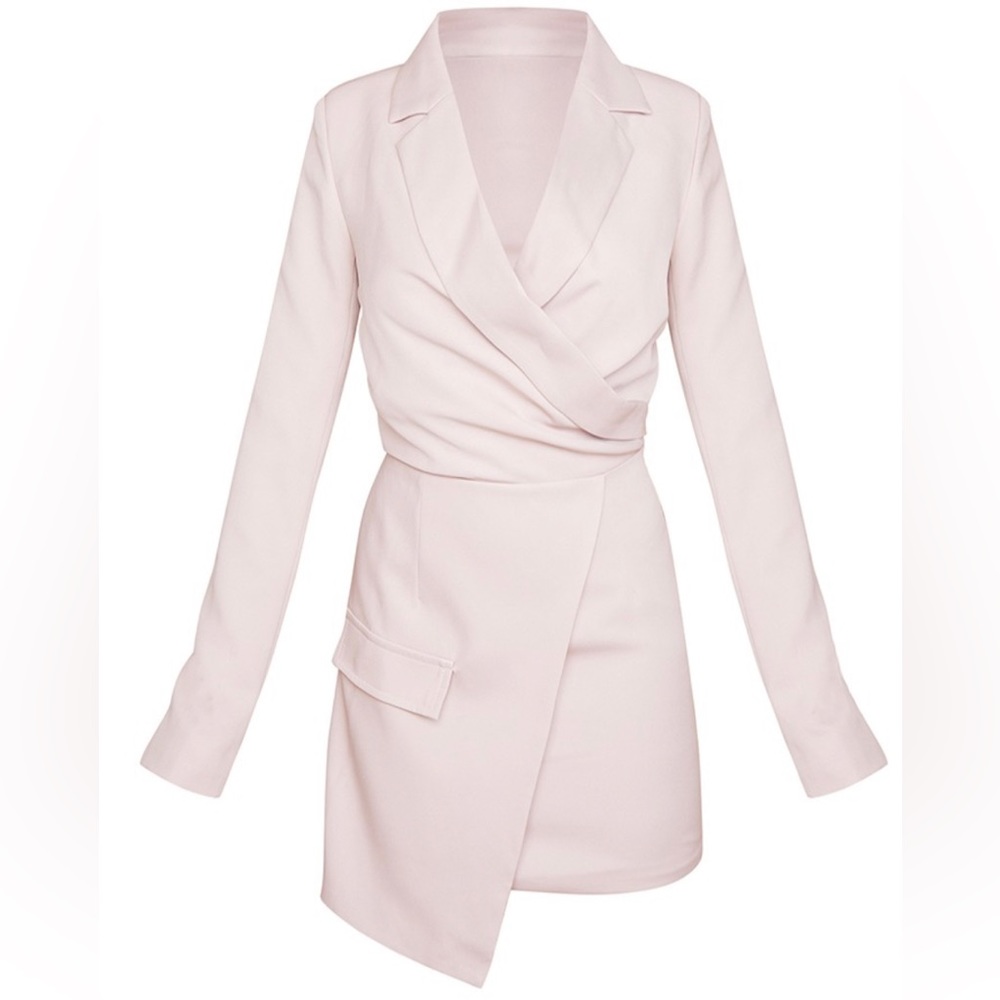 Cream blazer dress